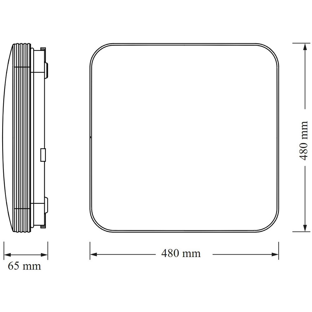 Plafoniera LED OSRAM Grido SQ, 72W, 7920lm, 4000K, IP20, alb