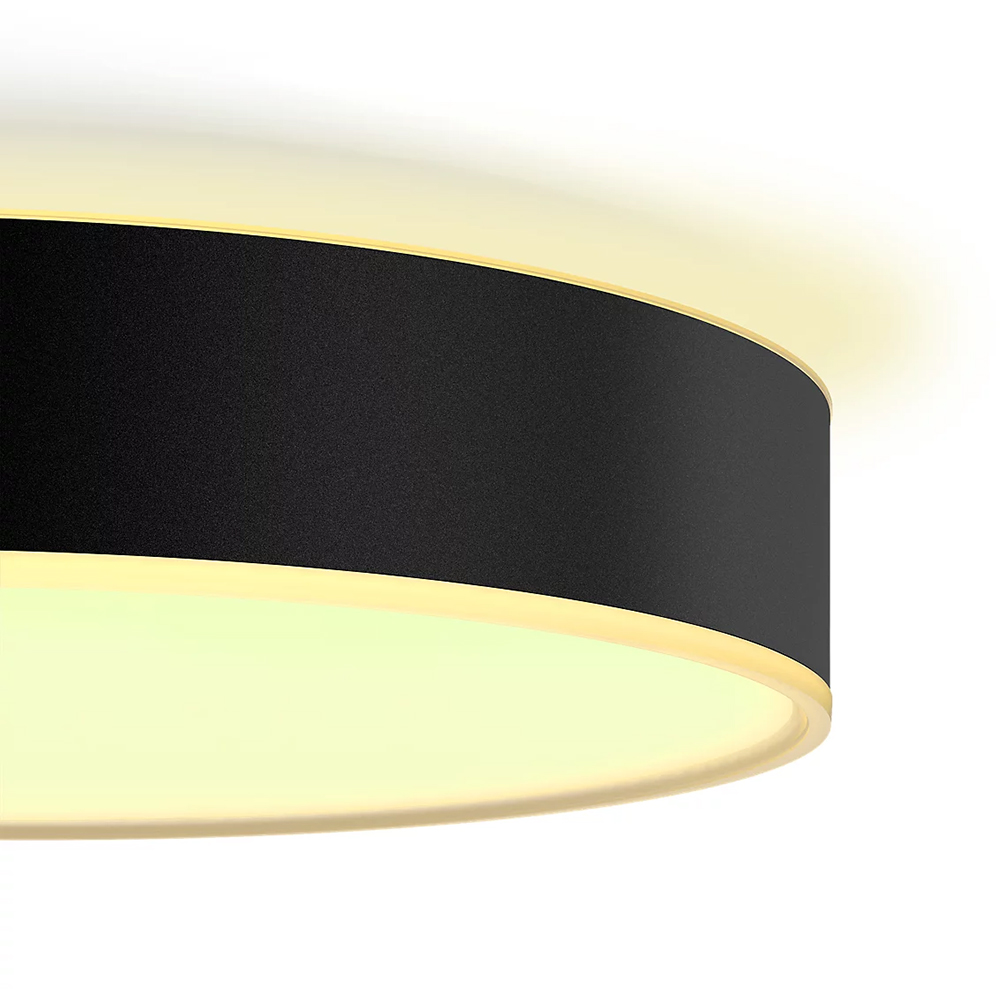Plafoniera LED smart PHILIPS HUE Enrave, 19.2W, 2450lm, IP20, negru
