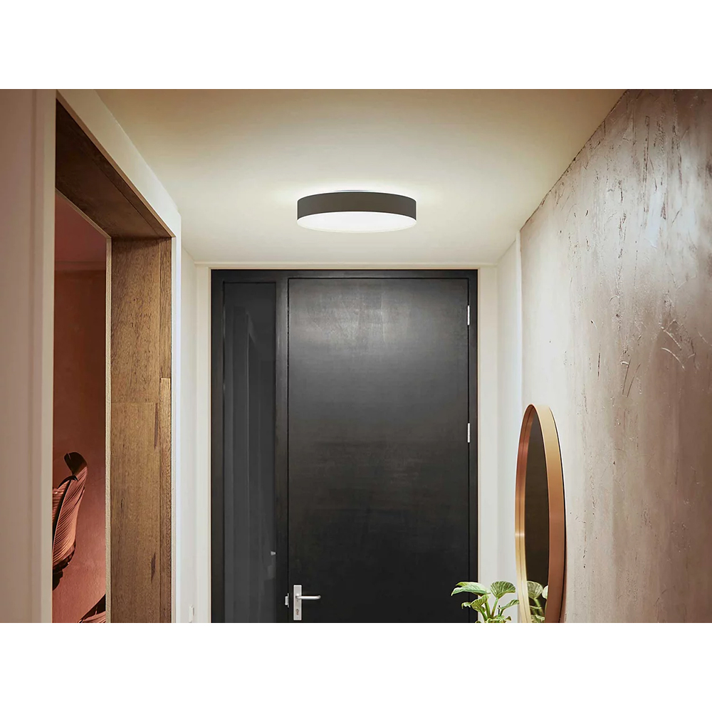 Plafoniera LED smart PHILIPS HUE Enrave, 19.2W, 2450lm, IP20, negru