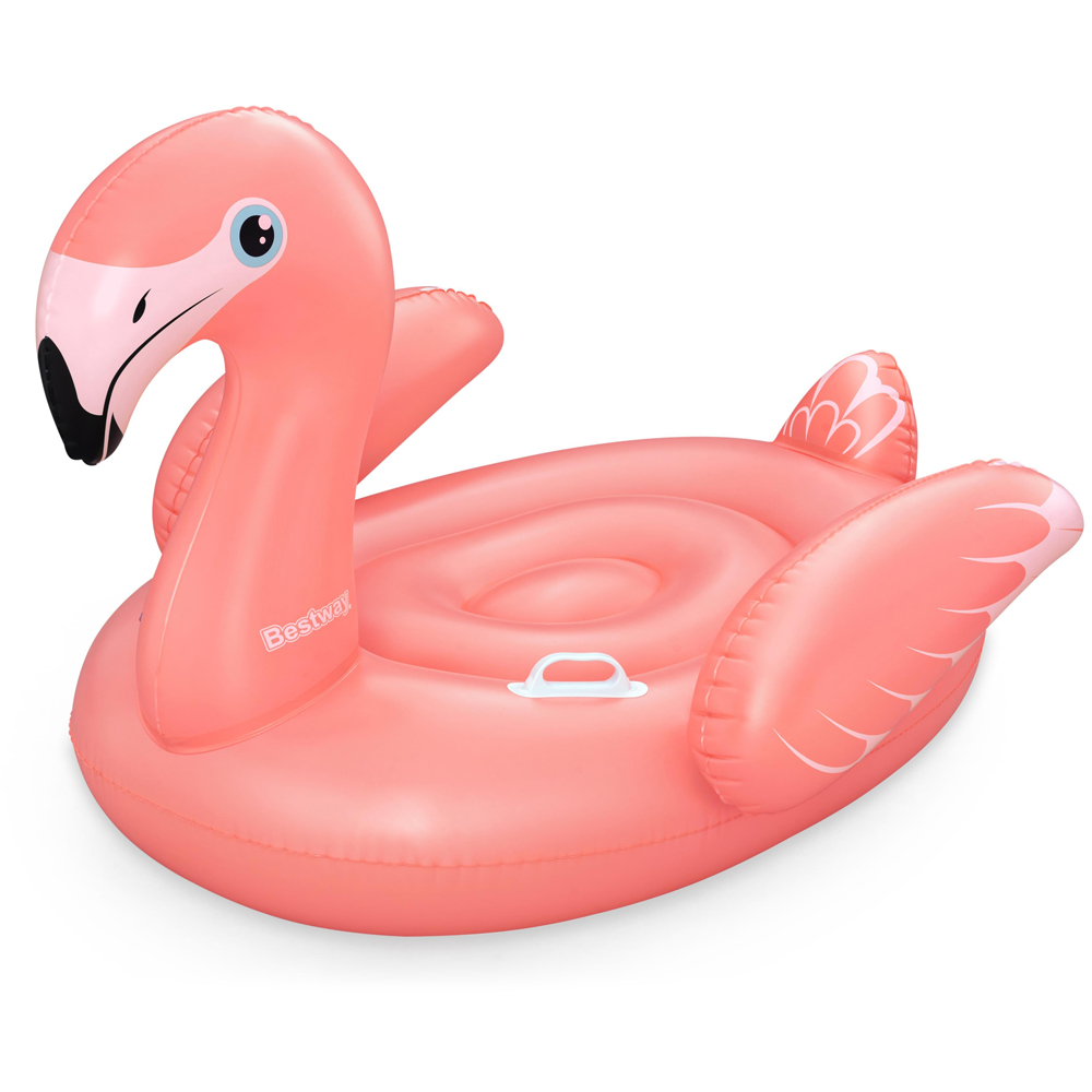 Saltea gonflabila BESTWAY, 3 ani+, 128 x 110 x 87 cm, capacitate maxima 45 kg, forma flamingo