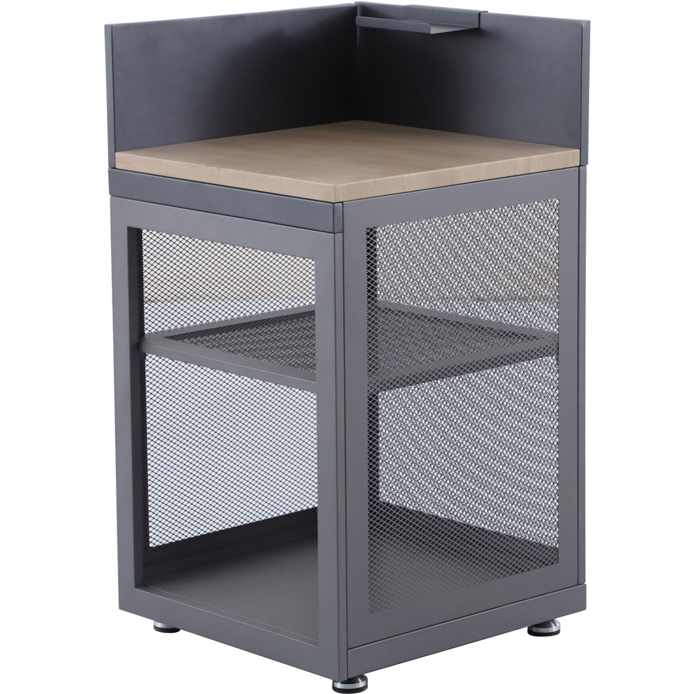 Dulap colt gradina GOODHOME Cucino, otel, 60 x 60 x 110 cm, gri