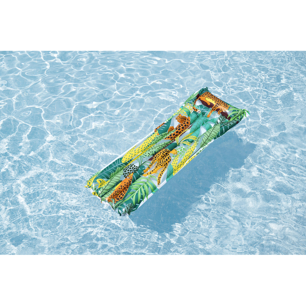 Saltea gonflabila BESTWAY, 170 x 54 x 15 cm, 1 persoana, capacitate maxima 100 kg, imprimeu jungla