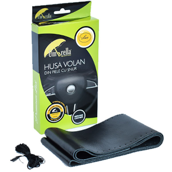 Husa volan UMBRELLA 45714, piele ecologica, negru