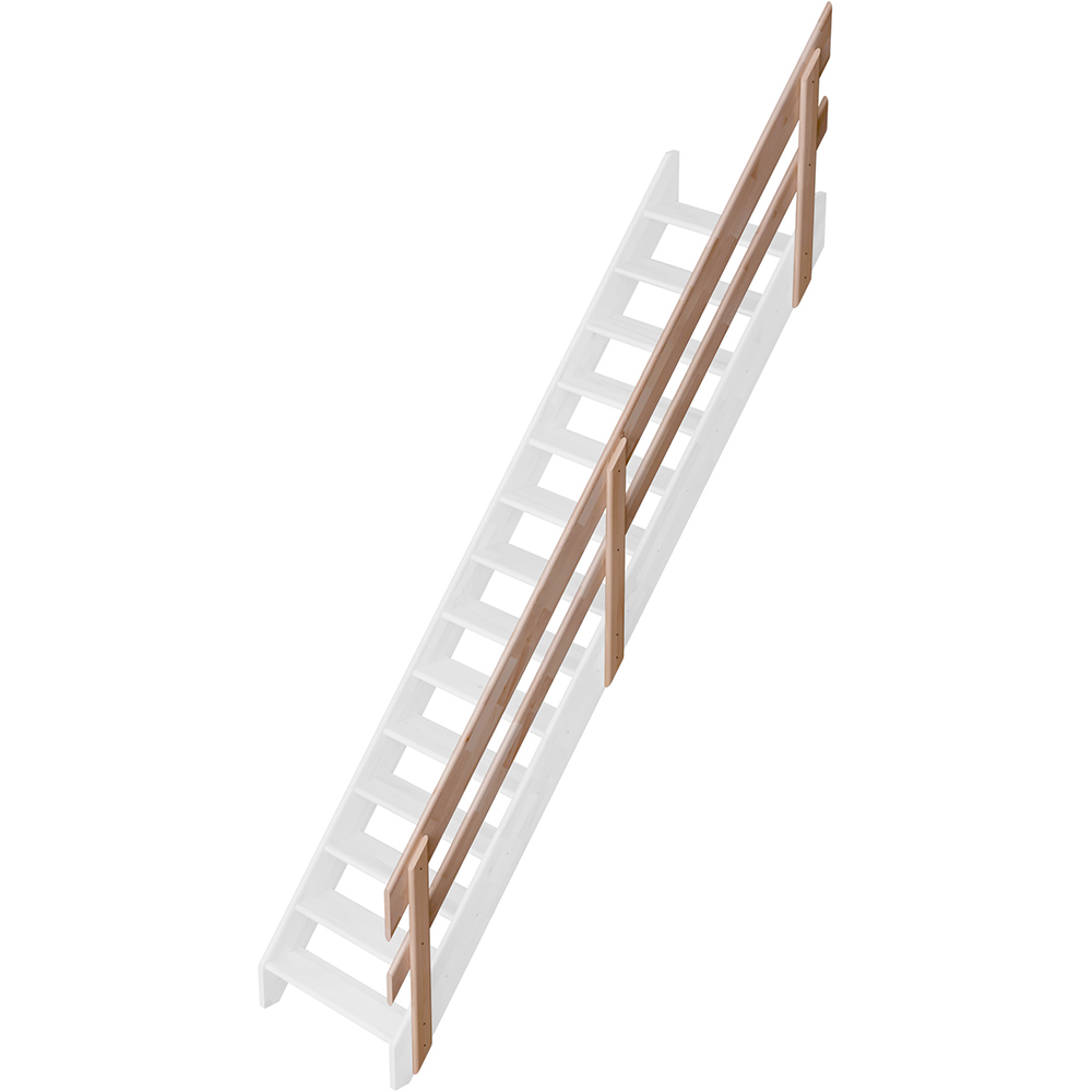 Balustrada maxi cu lise Sogem Cottage medium-Llarge, fag, natur