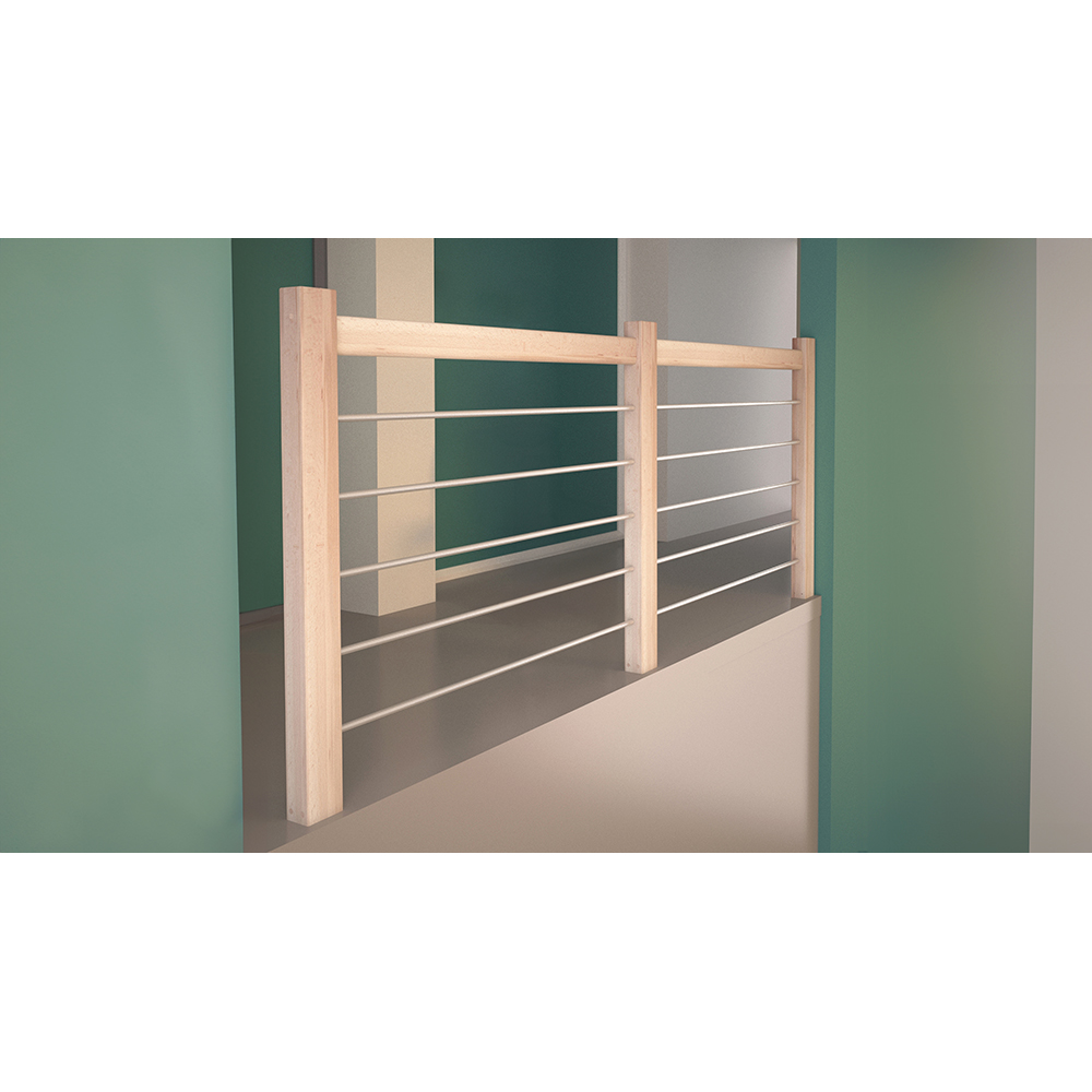 Balustrada etaj Sogem Nevada, fag, 100 cm, natur