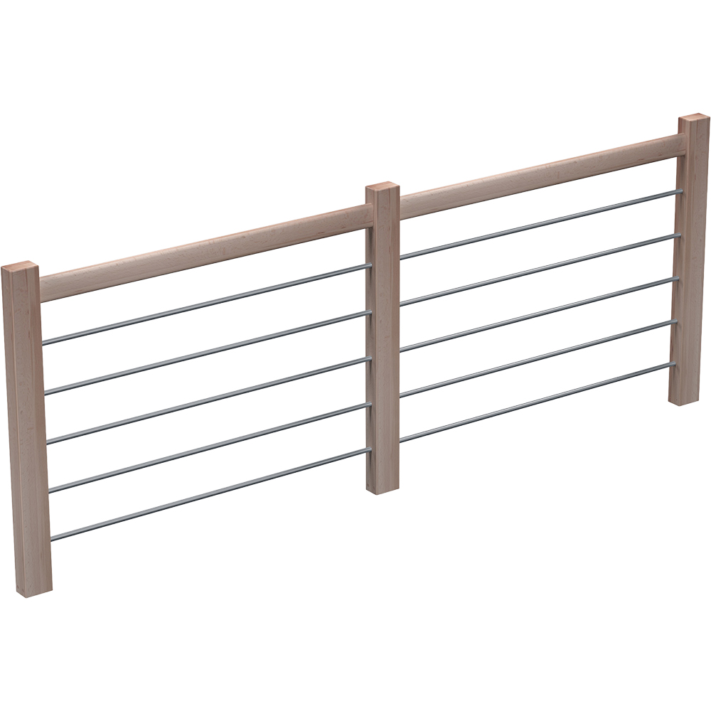 Balustrada etaj Sogem Nevada, fag, 100 cm, natur
