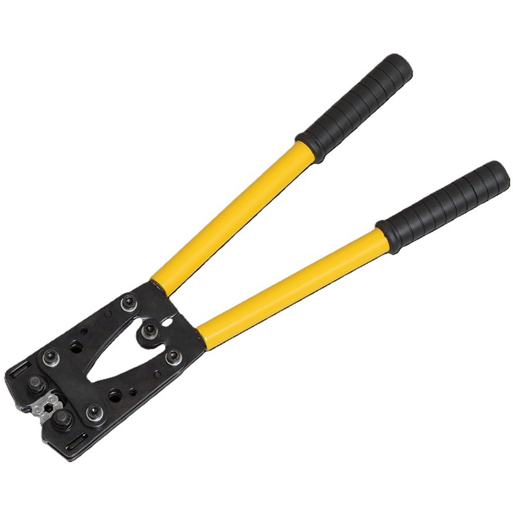 Presa mecanica manuala TKL10 015 6, 50mm2, profil hexagon, 15.3 x 40.5 x 4.8 cm, metal, galben