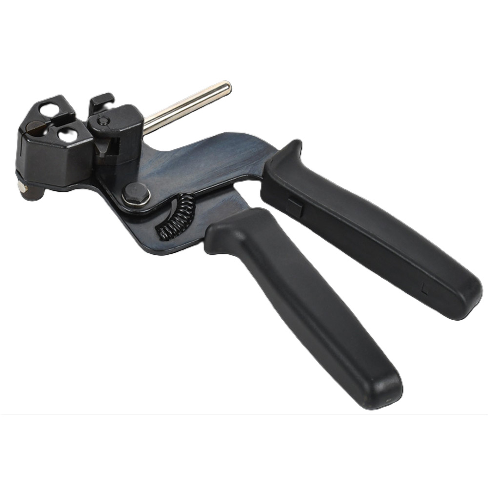 Cleste pentru intins si taiat coliere PKH 600G, 4 6, 12 mm, 16 x 28 x 4 cm, inox, negru