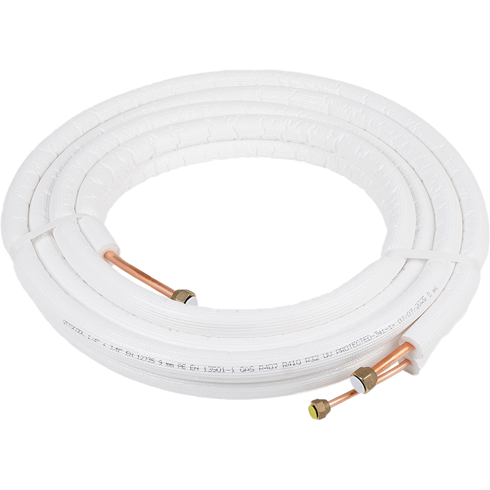 Kit teava cupru izolata montaj aer conditionat 1/4" + 3/8", 3 m, 0.7 mm