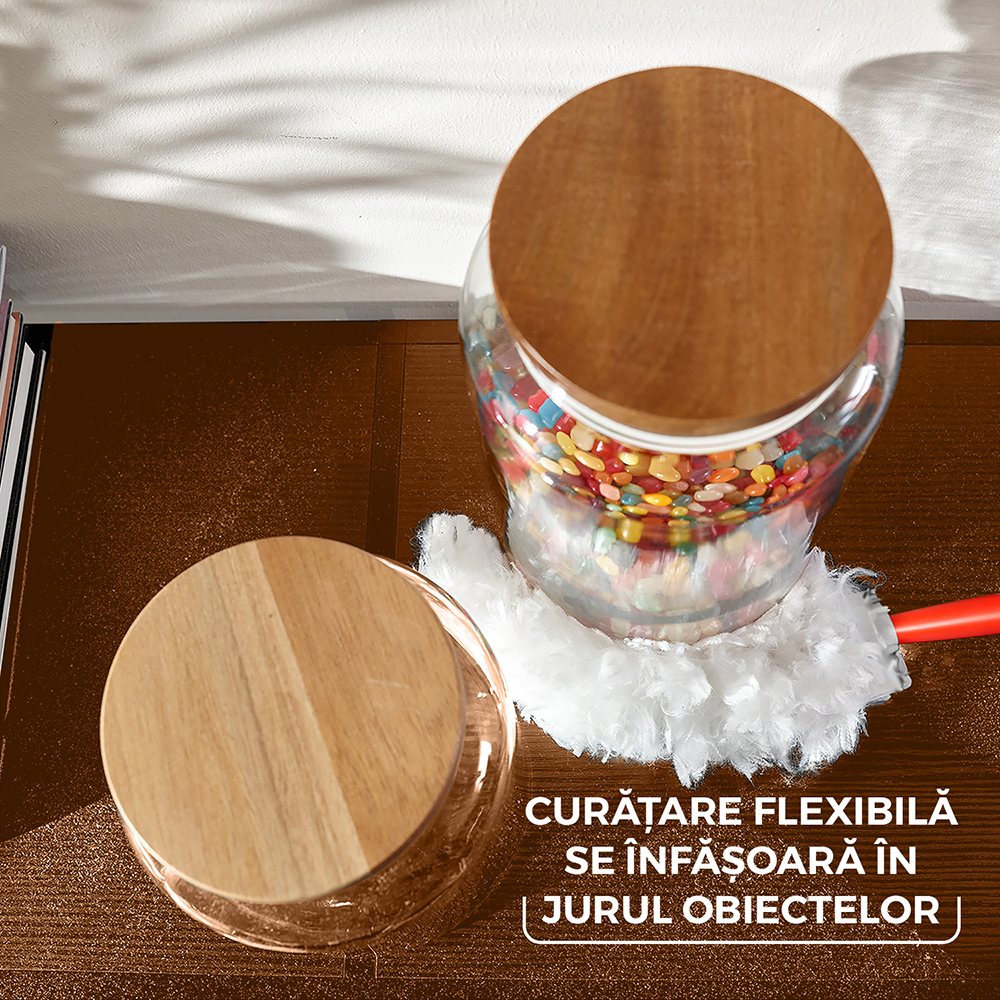 Pamatuf pentru praf VILEDA Flex & Catch, maner scurt + 2 rezerve