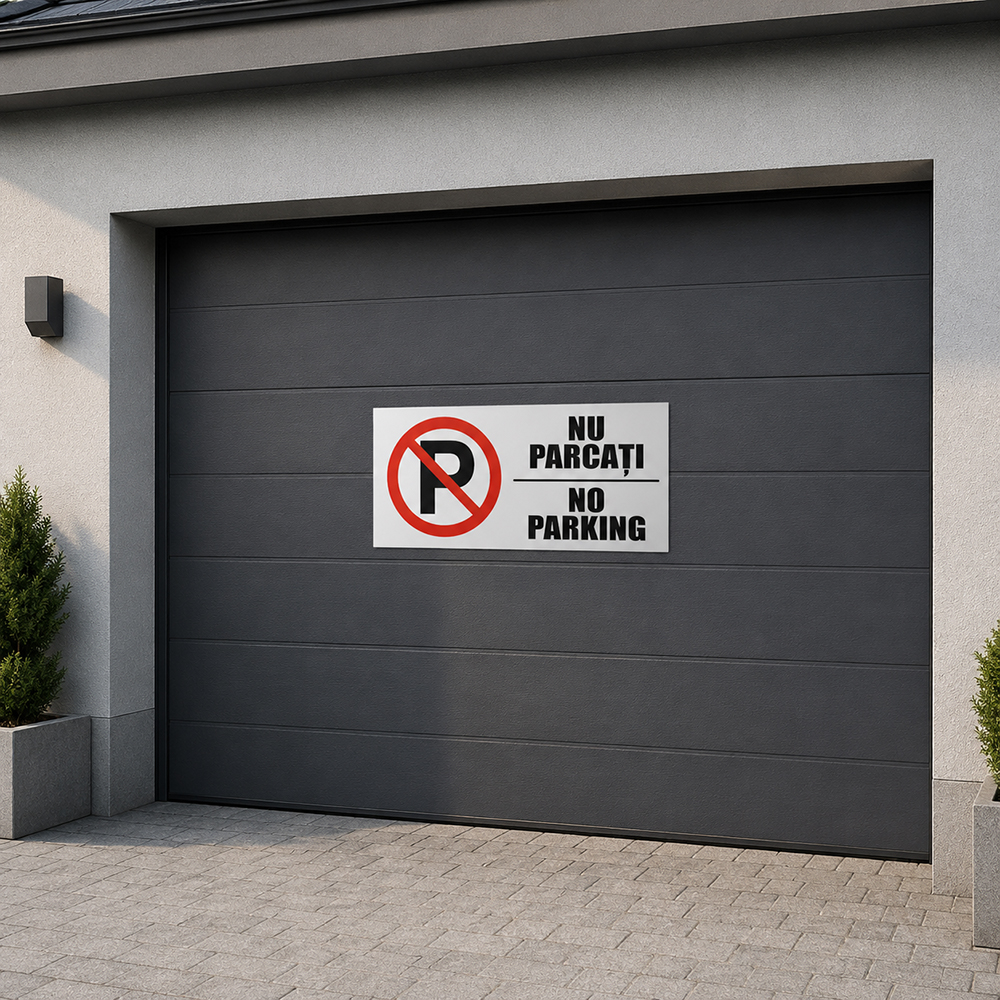 Indicator "Nu Parcati/ No Parking" Creative Sign, 40 x 20 cm