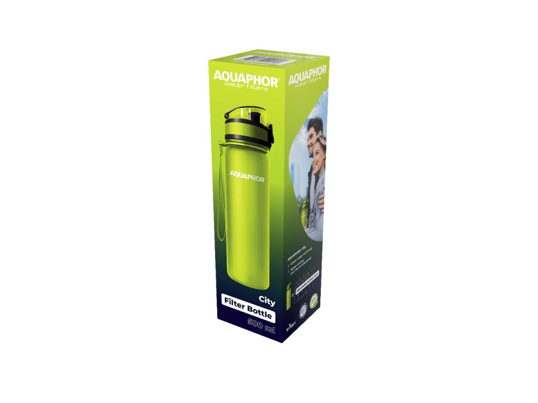 Sticluta filtranta City, 0.5 l, verde