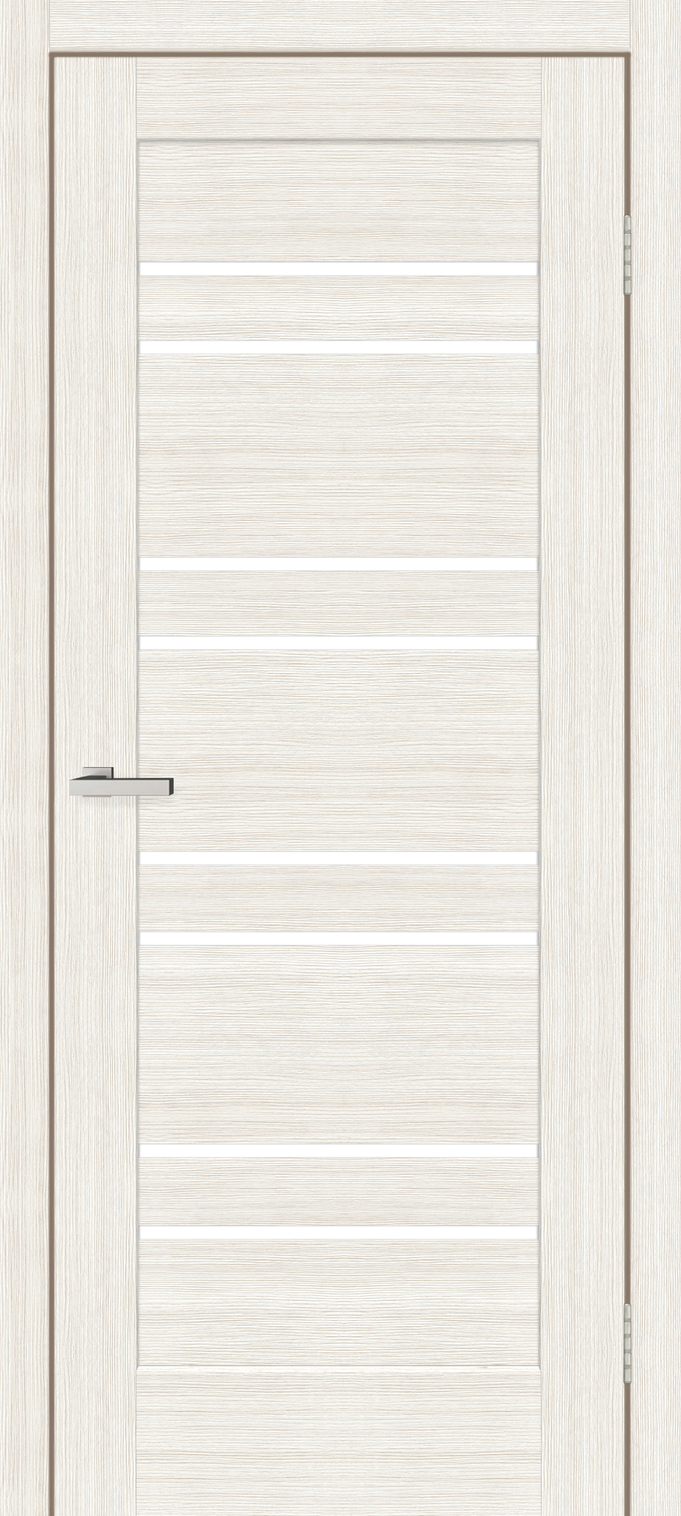 Usa interior Rino, cu geam, reversibila, MDF, 60 x 200 cm, alb
