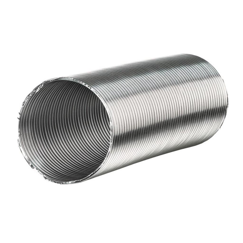 Tub flexibil hota evacuare, aluminiu, 100 mm x 1-3 m, argintiu