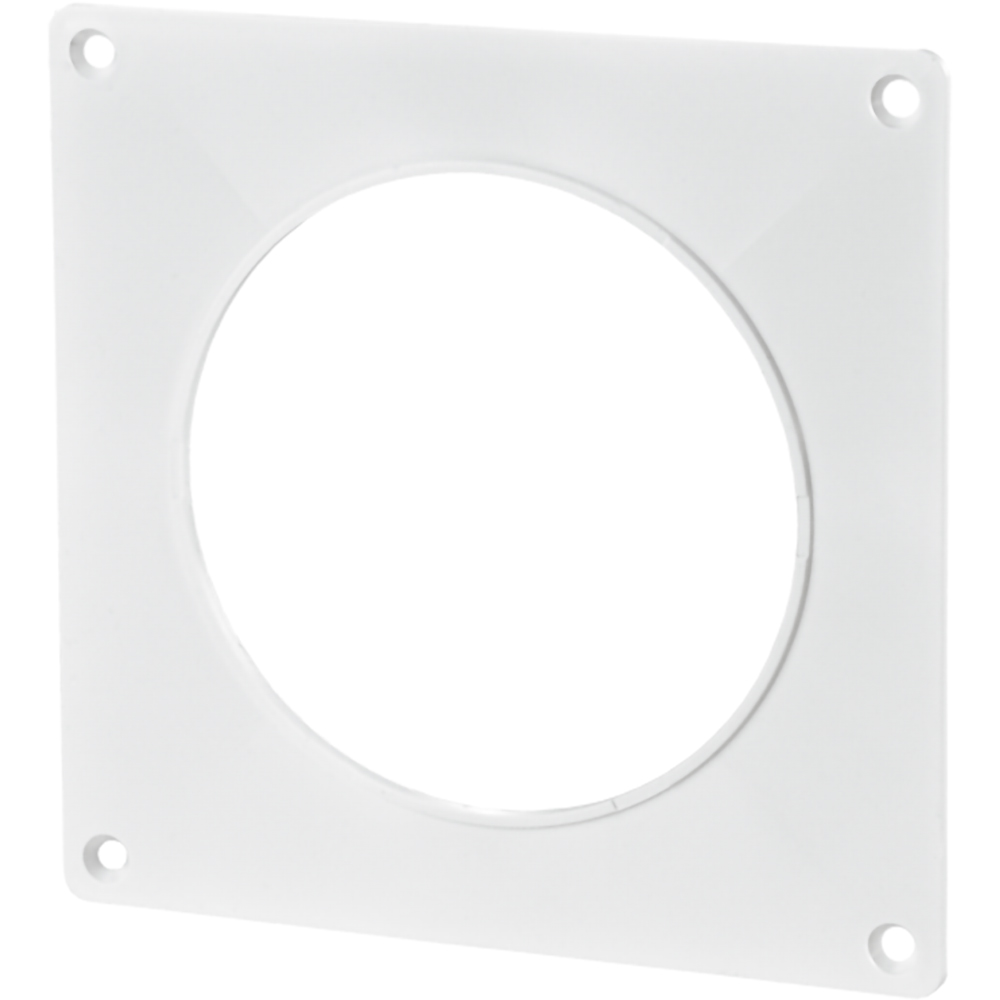 Placa fixare perete VENTS 15, PVC, D 100 mm, alb