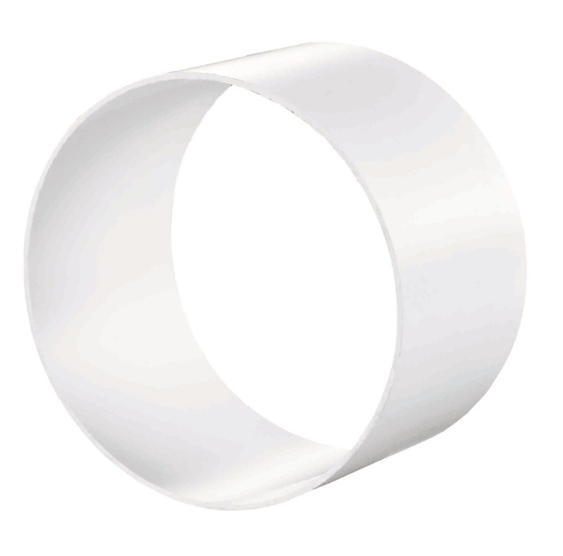 Conector ventilatie tub flexibil PVC, 150 mm, alb 