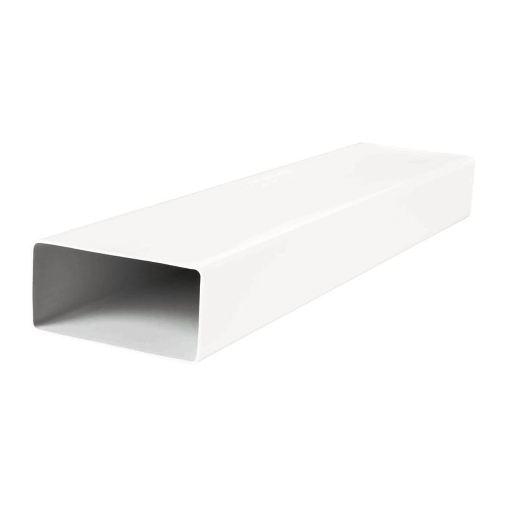 Tubulatura rectangulara PVC, 60 x 120 mm, 0.35 m, alb