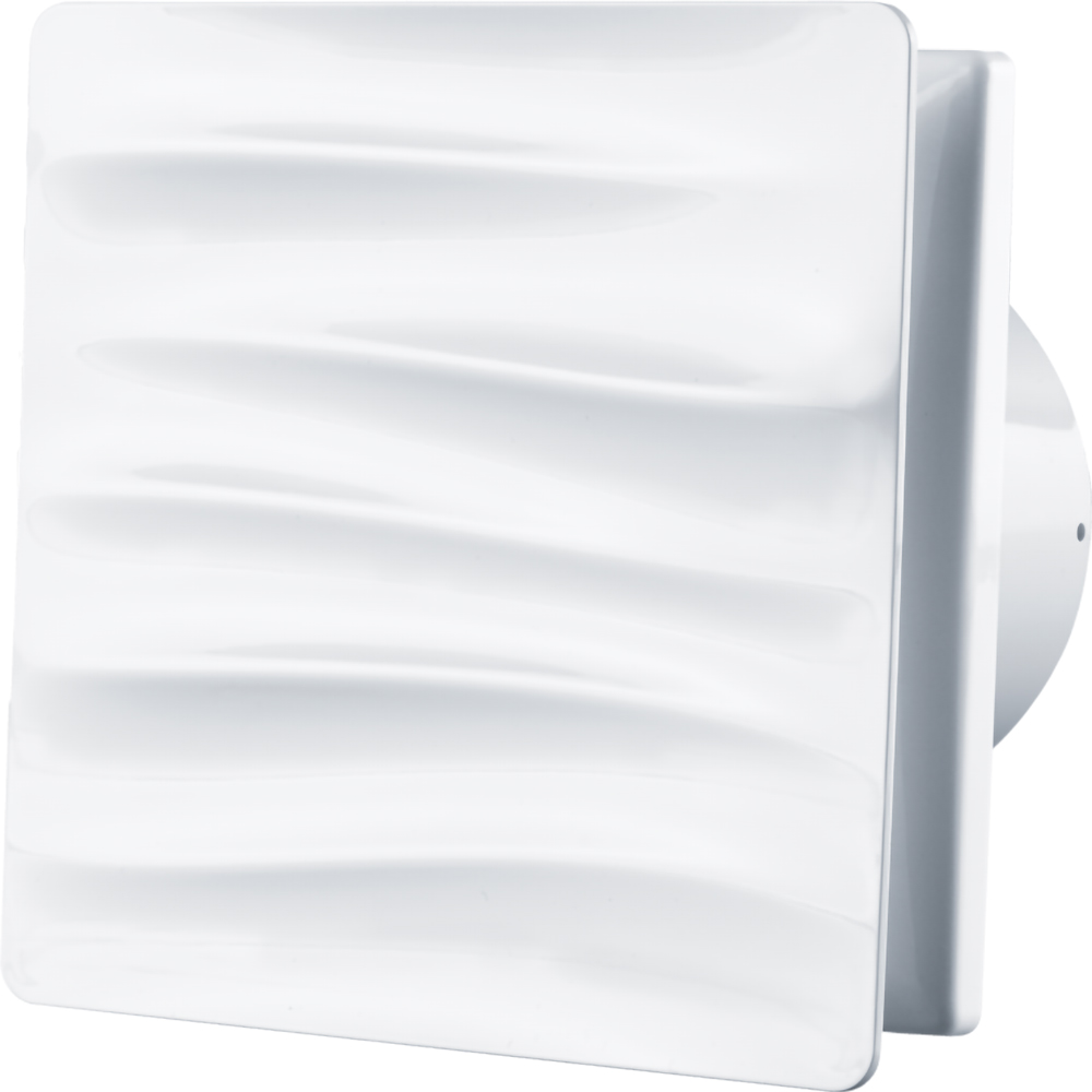 Ventilator axial VENTS 100 Wave T, 8 W, 100 mm, Timer, alb
