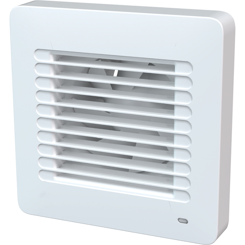 Ventilator axial VENTS Alta 100 T, 11 W, 100 mm, timer, jaluzele automate, alb