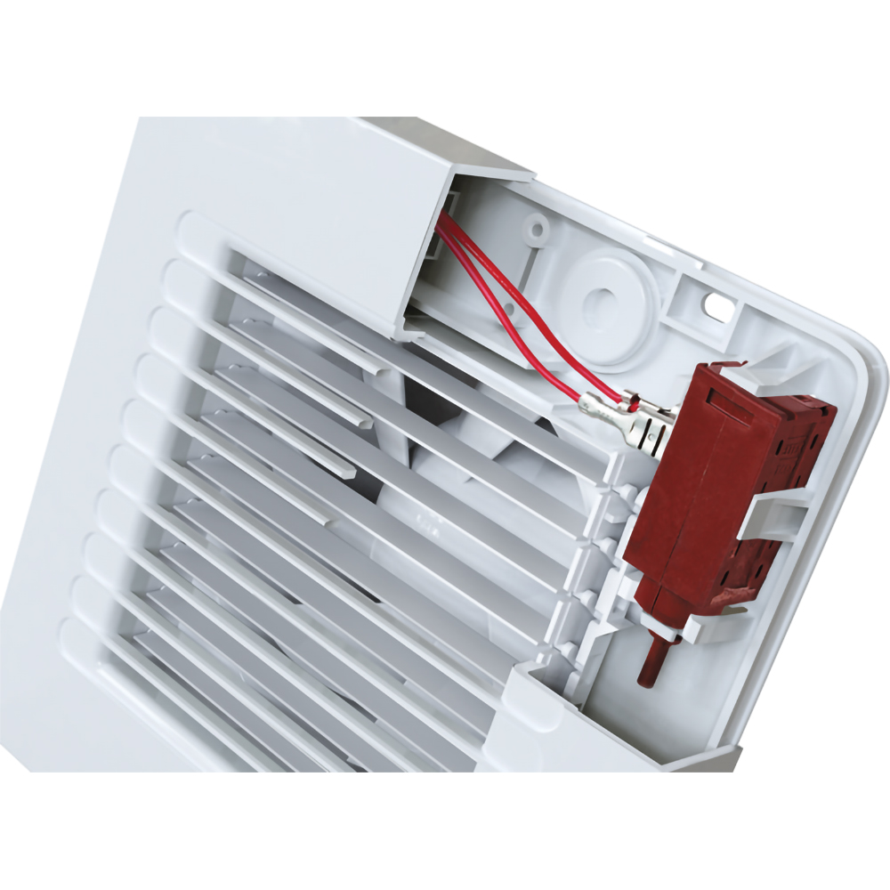 Ventilator axial VENTS Alta 100 T, 11 W, 100 mm, timer, jaluzele automate, alb