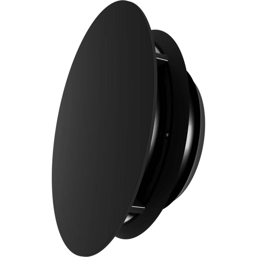 Anemostat VENTS AP 125 RF-O, plastic, D 125 mm, negru