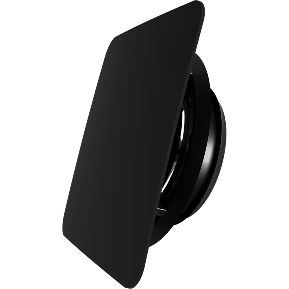 Anemostat VENTS AP 125 RF-C, plastic, D 125 mm, negru