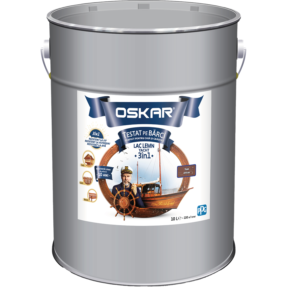 Lac lemn OSKAR  Yacht 3in1, teak african, 10L