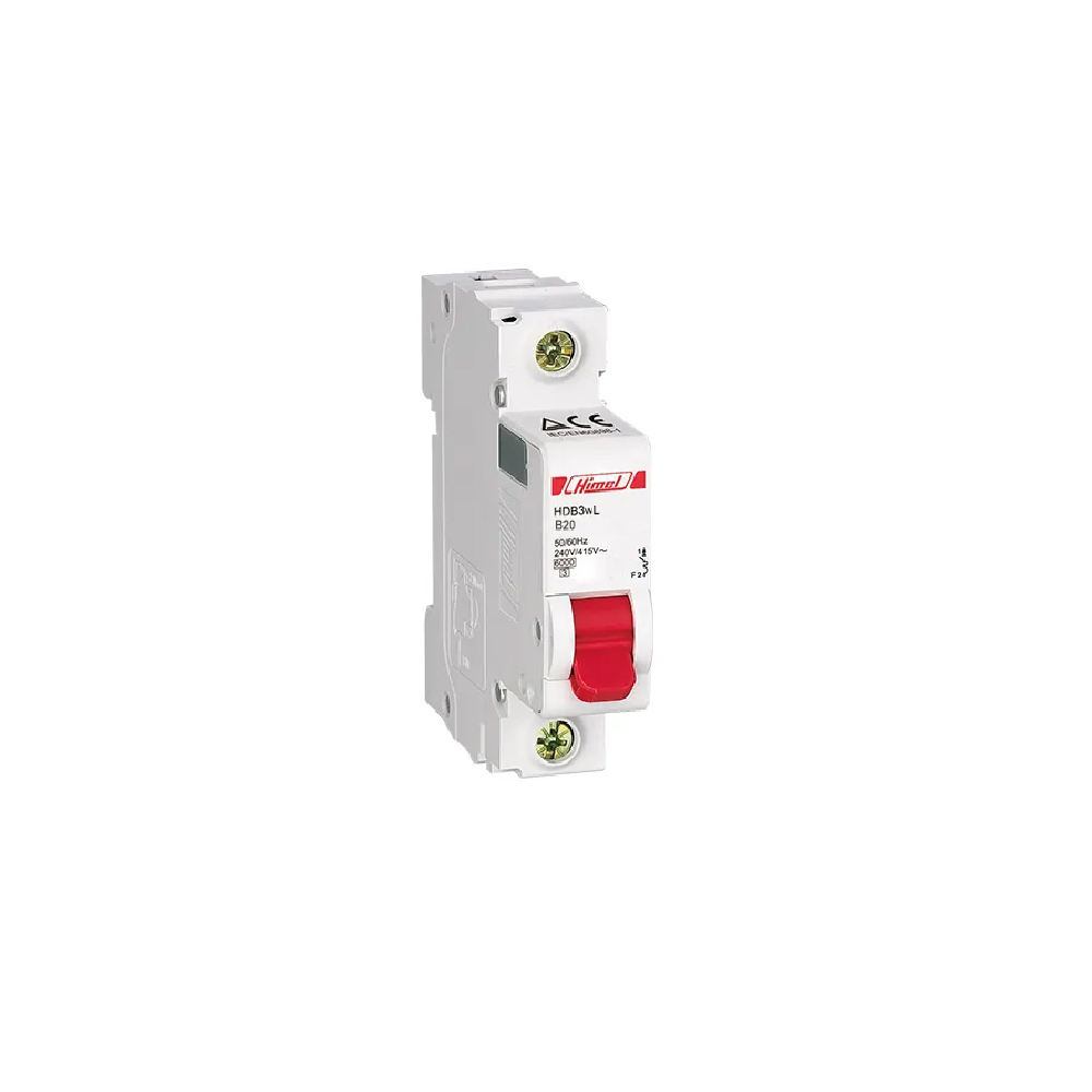 Disjunctor automat HIMEL HDB3WL1B20, 1P, curba C, 20A