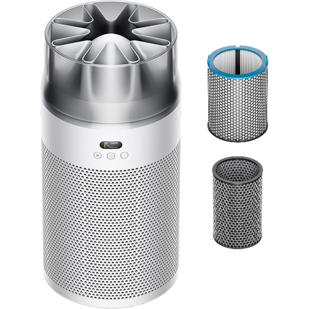 Purificator aer compact DYSON Hushjet HJ10, 10 trepte viteza, Hepa, Wi-Fi, alb