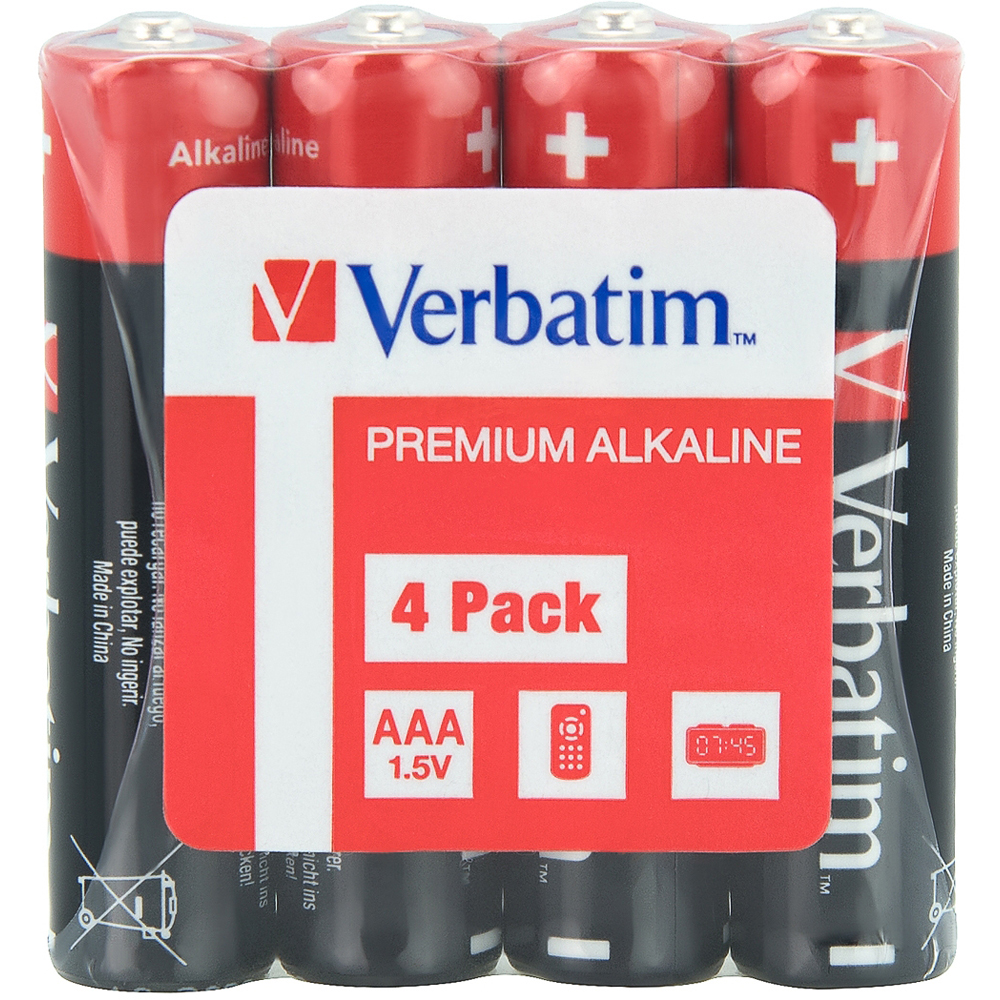 Baterie alcalina VERBATIM 49500, AAA, 1.5V, 4buc