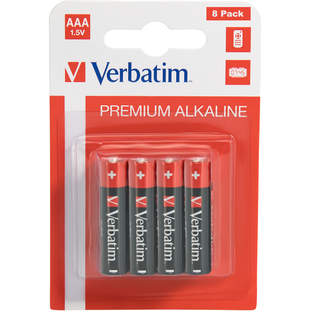 Baterie alcalina VERBATIM 49502, AAA, 1.5V, 8buc
