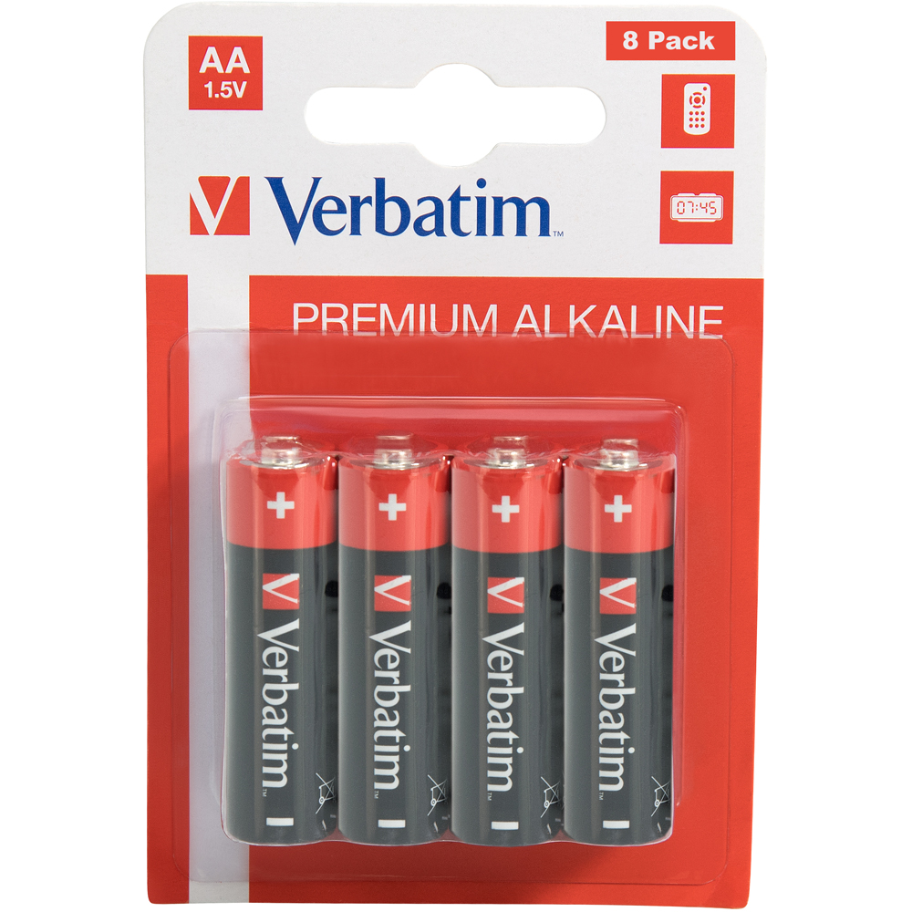 Baterie alcalina VERBATIM 49503, AA, 1.5V, 8buc
