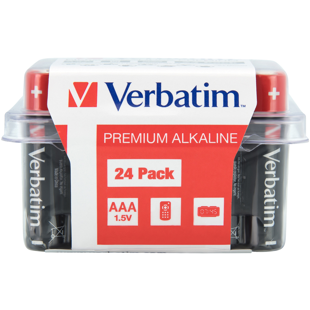 Baterie alcalina VERBATIM 49504, AAA, 1.5V, 24buc