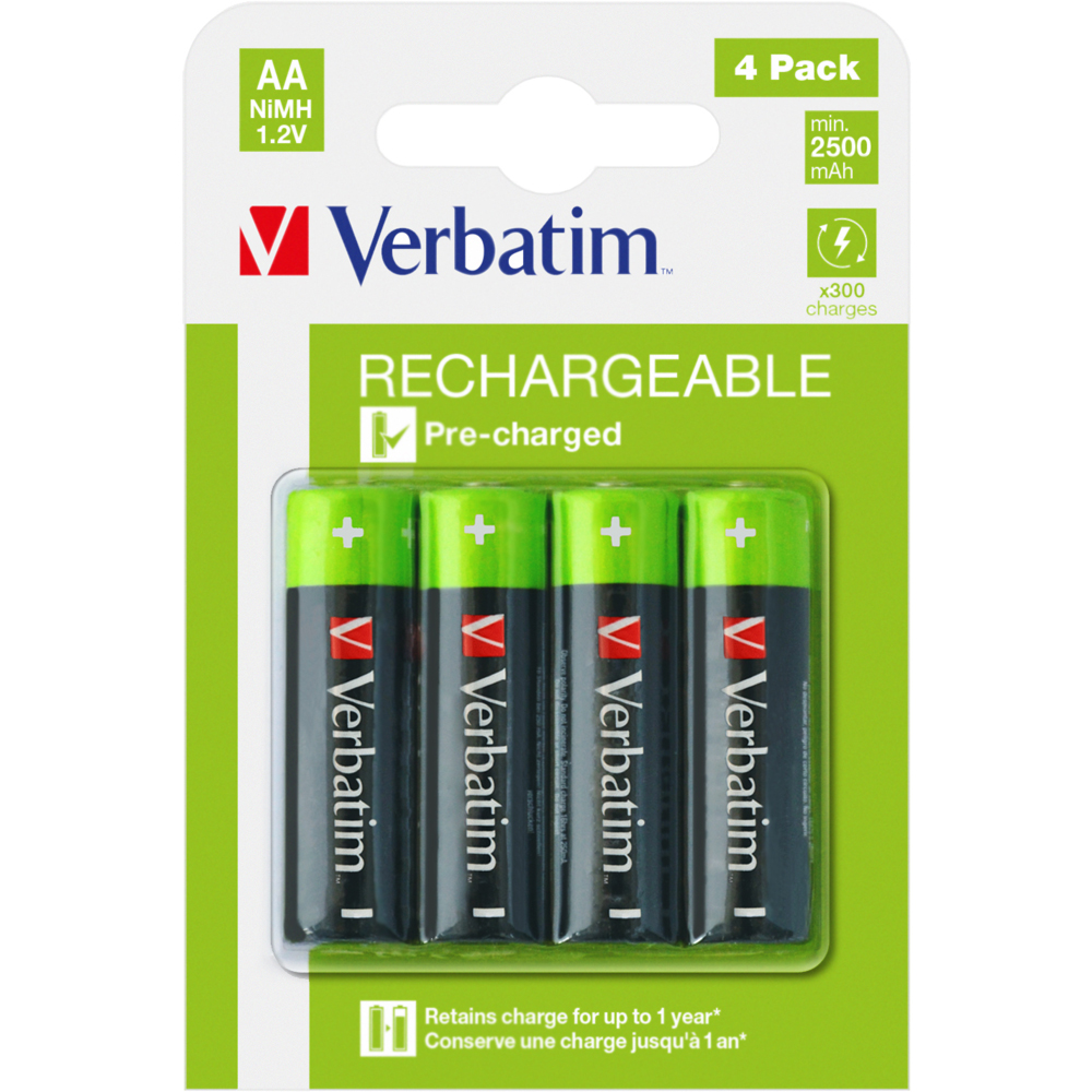 Baterie NiMH VERBATIM 49517, AA, 1.2V, 4buc