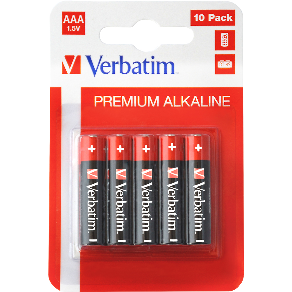 Baterie alcalina VERBATIM 49874, AAA, 1.5V, 10buc