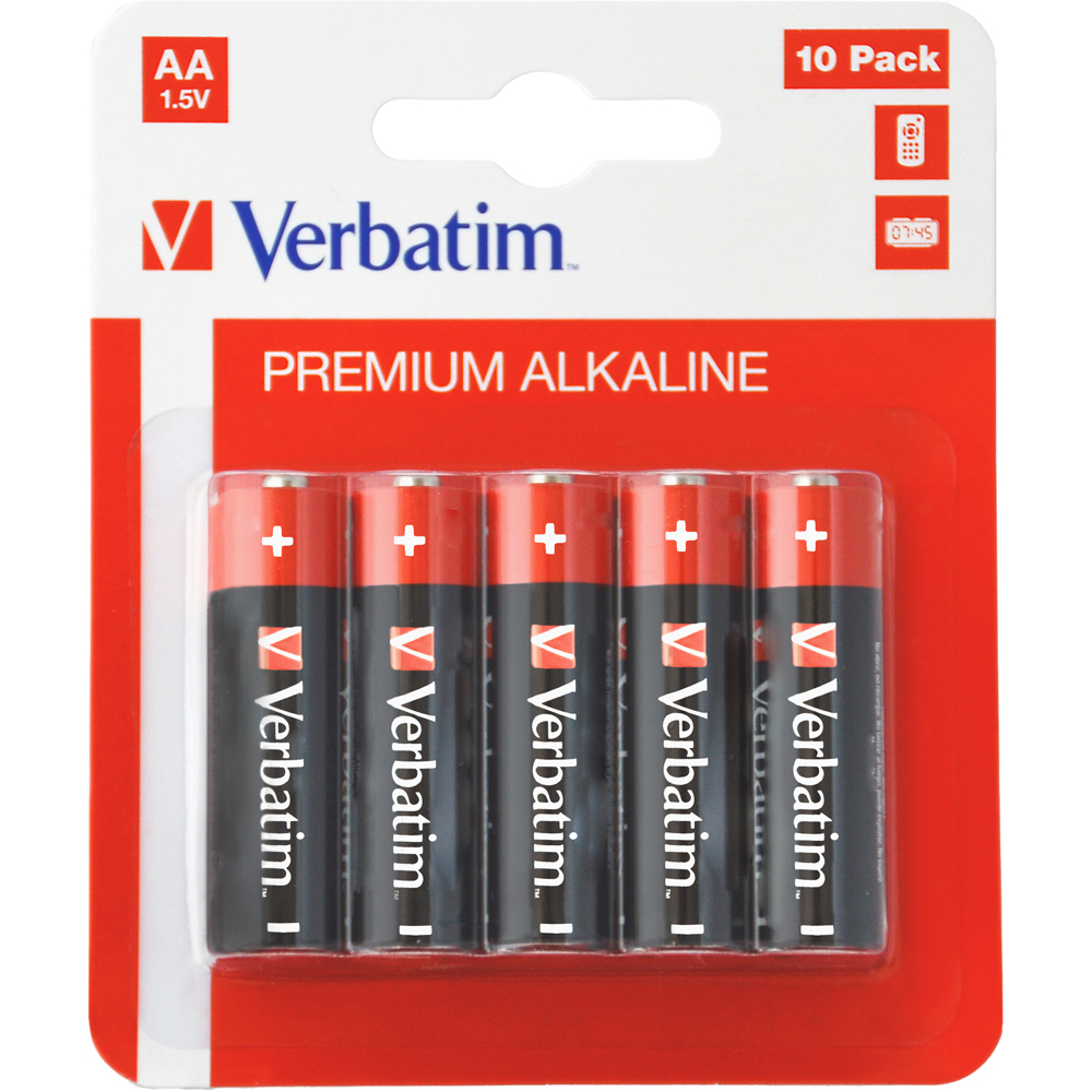 Baterie alcalina VERBATIM 49875, AA, 1.5V, 10buc