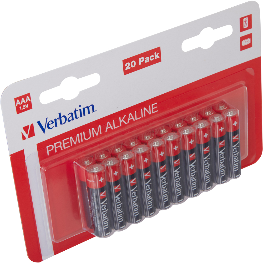 Baterie alcalina VERBATIM 49876, AAA, 1.5V, 20buc