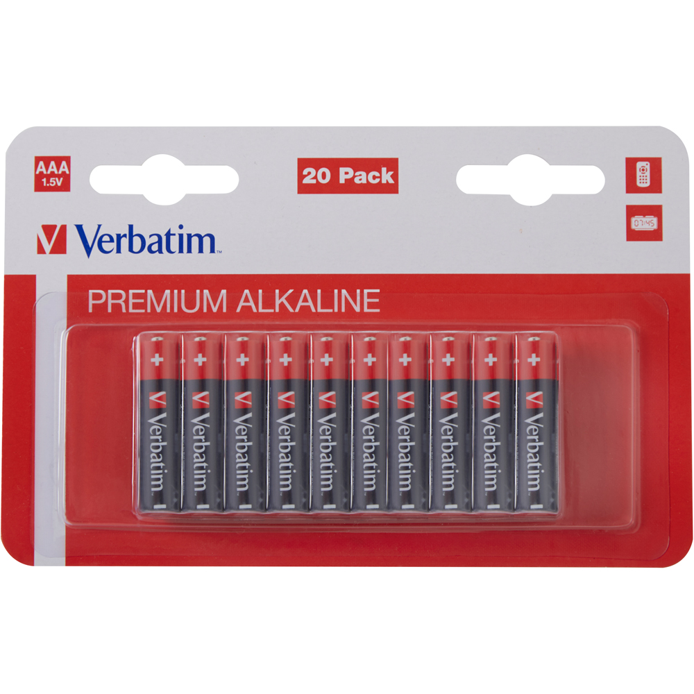 Baterie alcalina VERBATIM 49876, AAA, 1.5V, 20buc