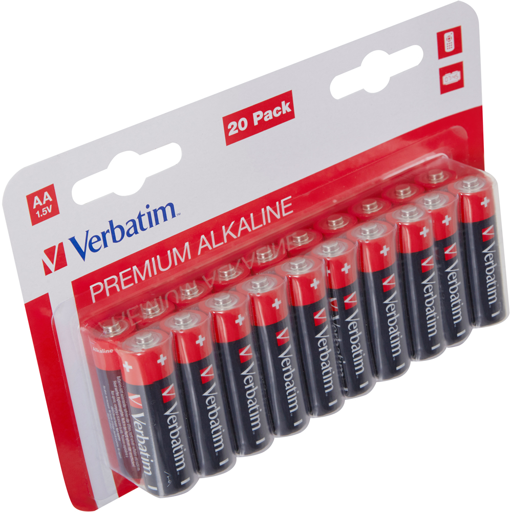 Baterie alcalina VERBATIM 49877, AA, 1.5V, 20buc
