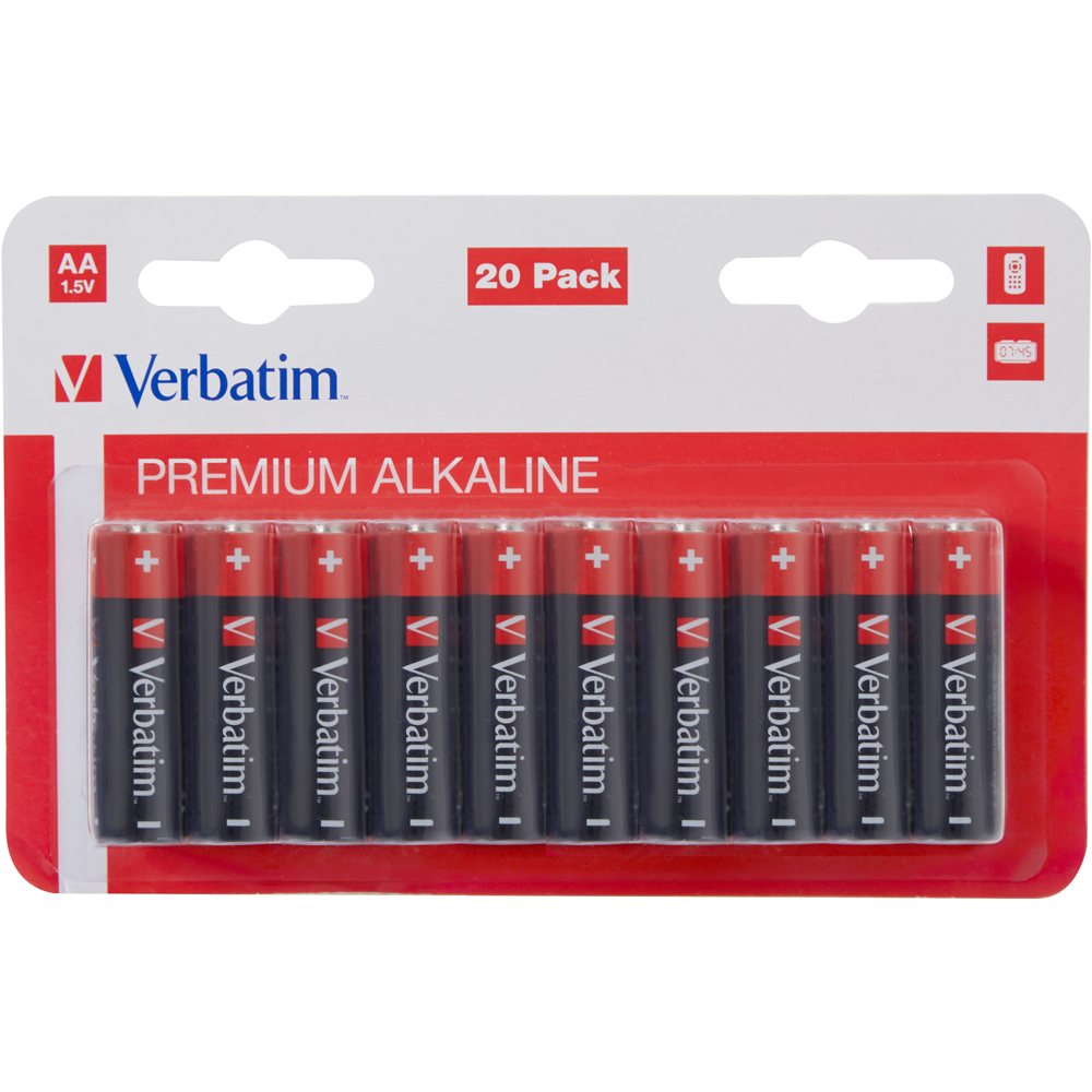 Baterie alcalina VERBATIM 49877, AA, 1.5V, 20buc