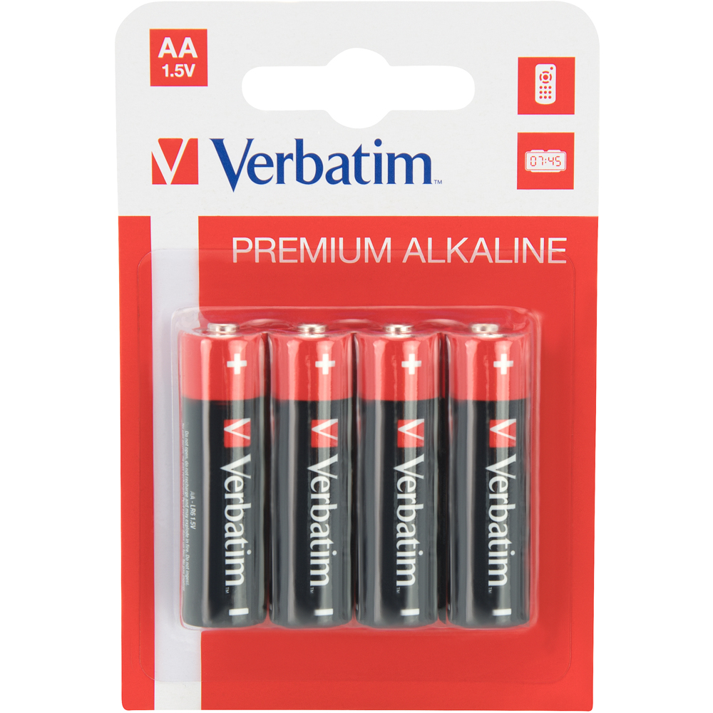 Baterie alcalina VERBATIM 49921, AA, 1.5V, 4buc