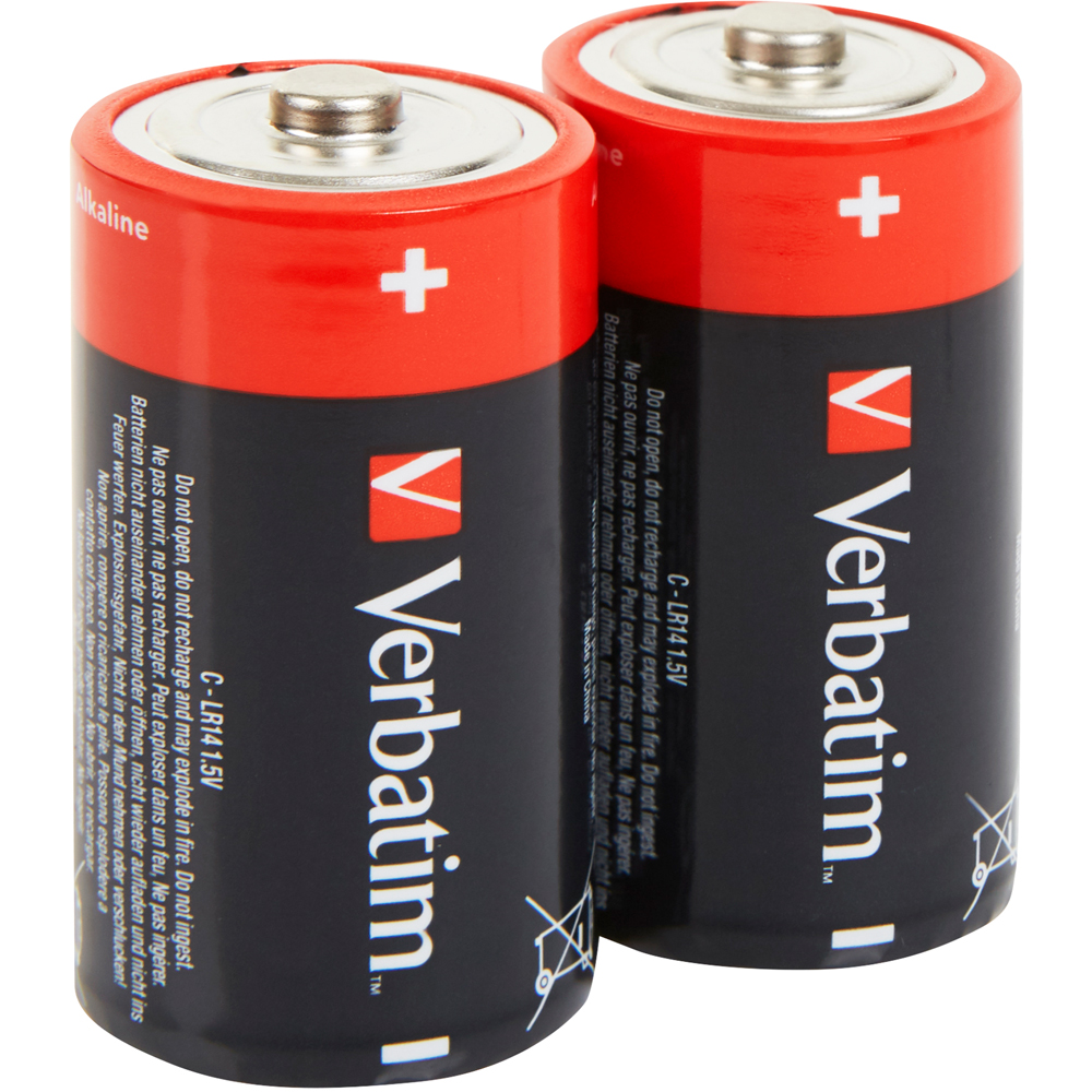 Baterie alcalina VERBATIM 49922, C, 1.5V, 2buc