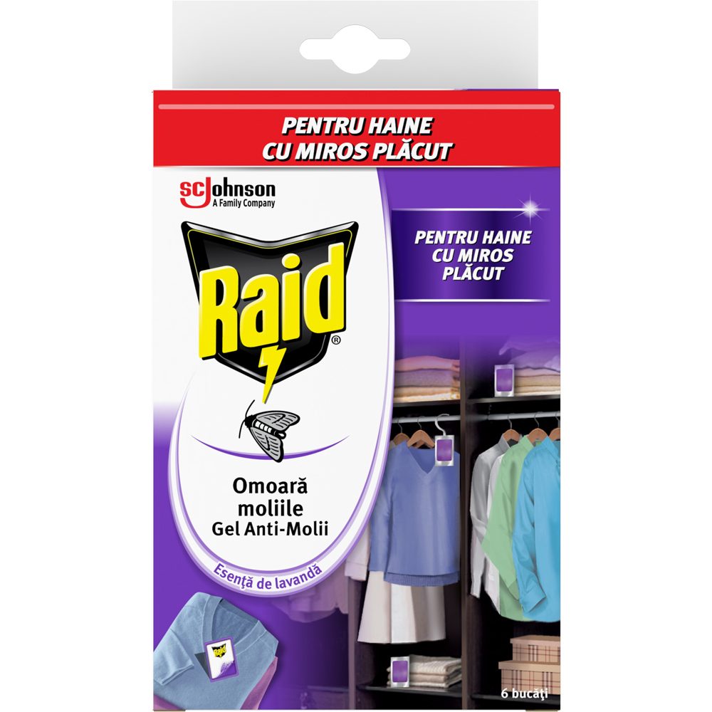 Gel impotriva moliilor RAID Levantica, 6 bucati