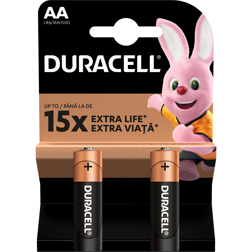 Baterii DURACELL AAK2 Basic Duralock, 2 bucati