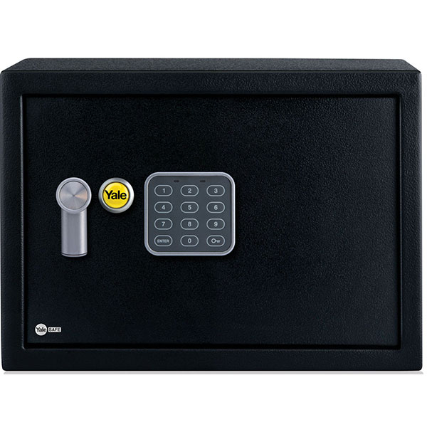 Seif compact YALE YSV/200/DB1, Inchidere electronica, 200 x 310 x 200 mm, negru