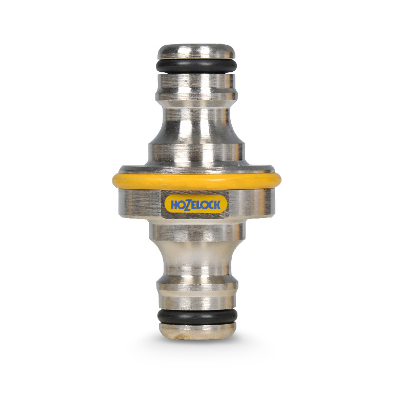 Conector dublu Hozelock Pro, D 12.5 mm, argintiu