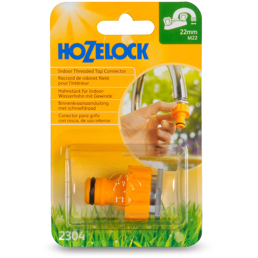 Conector furtun/robinet interior Hozelock 2 in 1, 3/4", 22-26.5 mm, 2 bucati