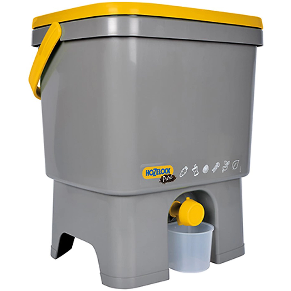 Compostor HOZELOCK Bokashi, 16 l, plastic, gri