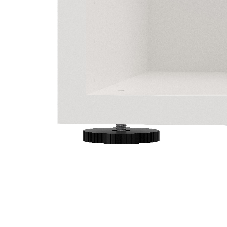 Corp de mobilier GoodHome Atomia, alb, 112.5 x 75 x 35 cm