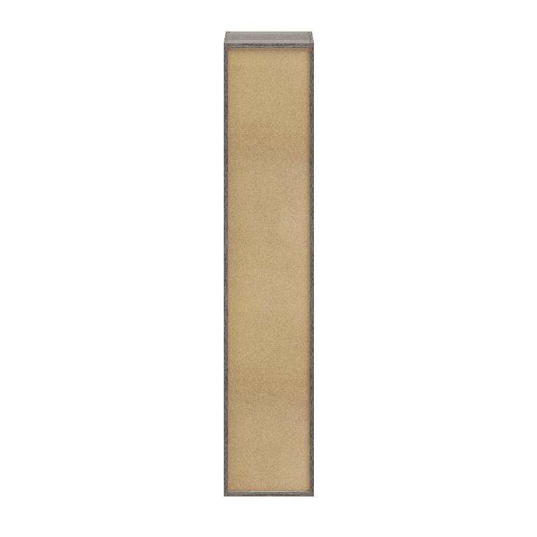 Corp de mobilier GoodHome Atomia, gri stejar, 187.5 x 37.5 x 35 cm